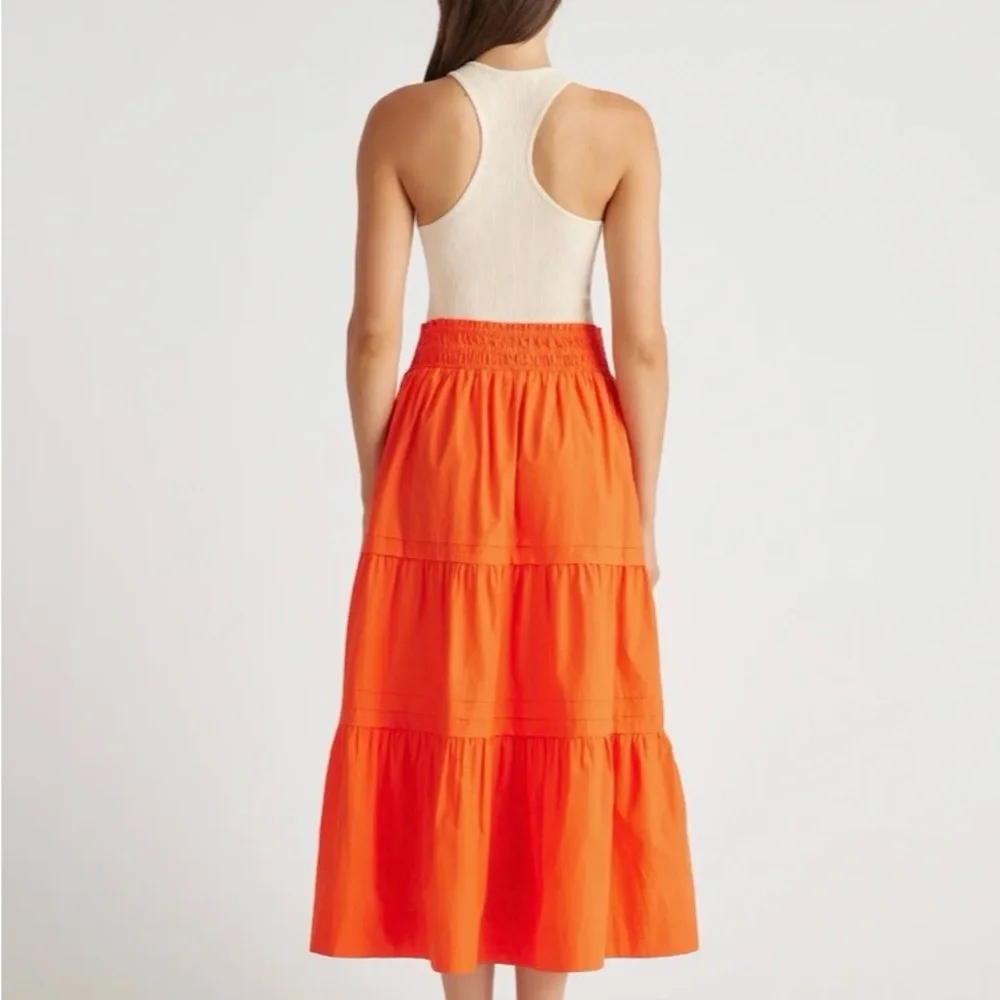 Quince 100% Cotton Poplin Tiered Maxi Skirt - Picture 6 of 10